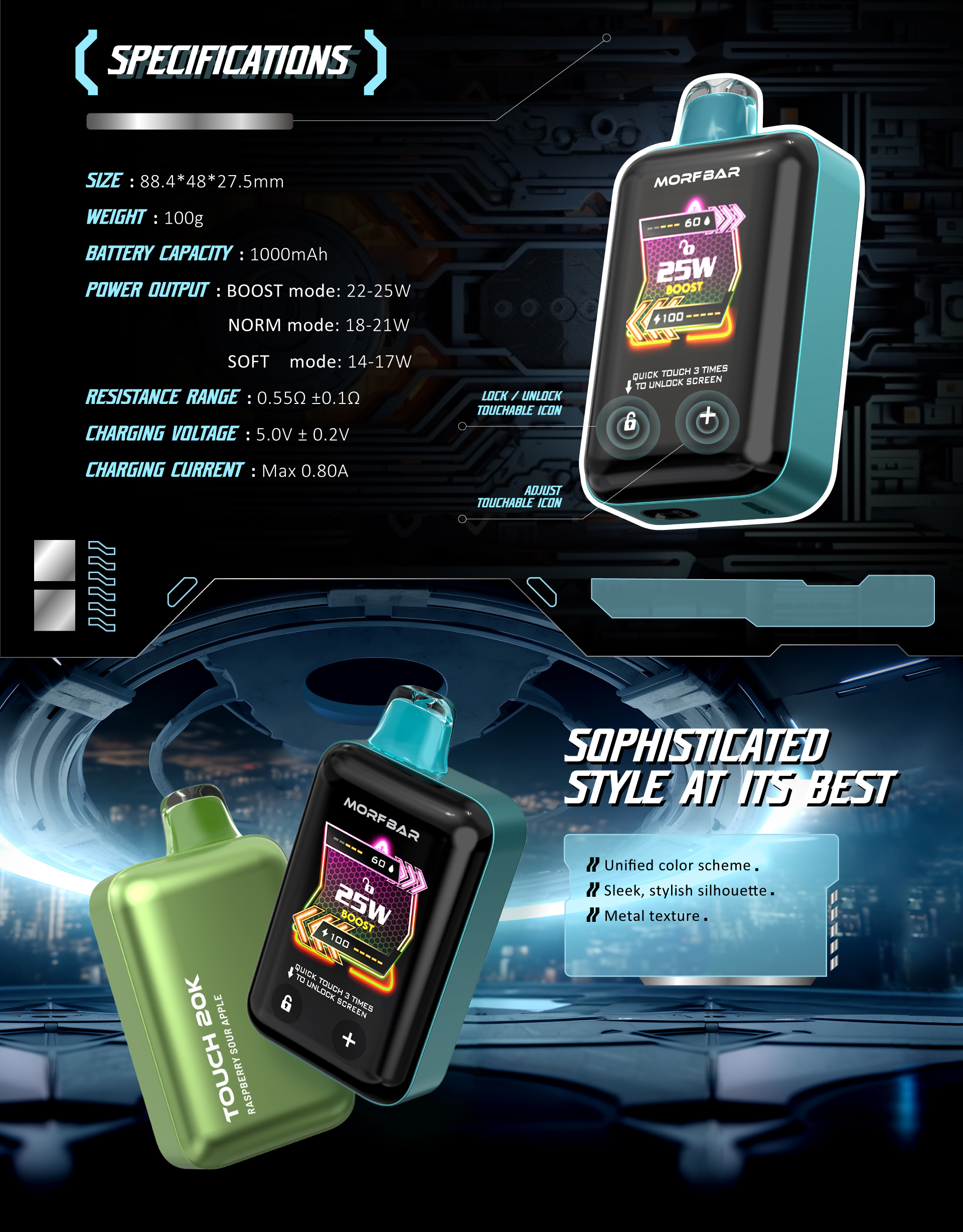 Morf Bar Vape Review SMOK MORF BAR Touch 20000 Puffs Disposable Vape  Wholesale – Vapz Vape Wholesale MORFBAR TOUCH 20000 PUFF - Vape Wholesale  USA